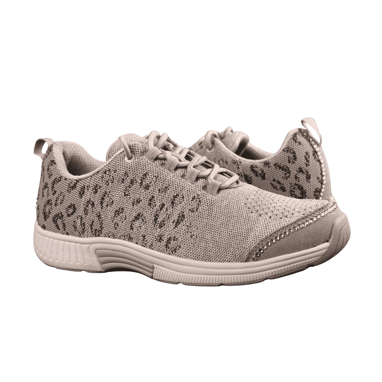Beige Leopard Athletic Shoe