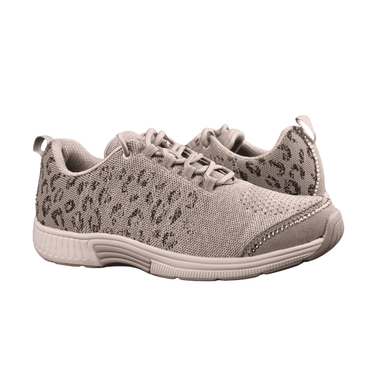 Beige Leopard Athletic Shoe